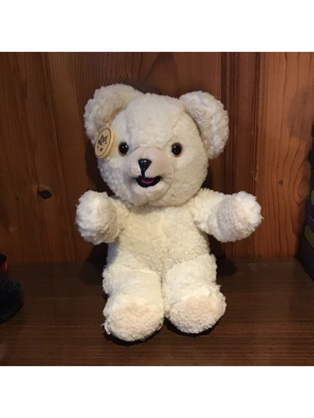 Snuggle Teddy Bear 1980s Vintage Plush Russ Berrie Co. Fabric Softener 10-inch